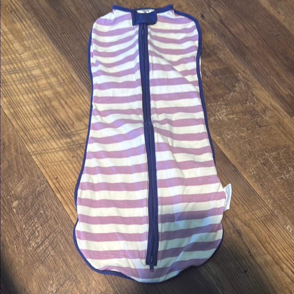 Woombie Original Baby Swaddling Blanket Purple Stripe
